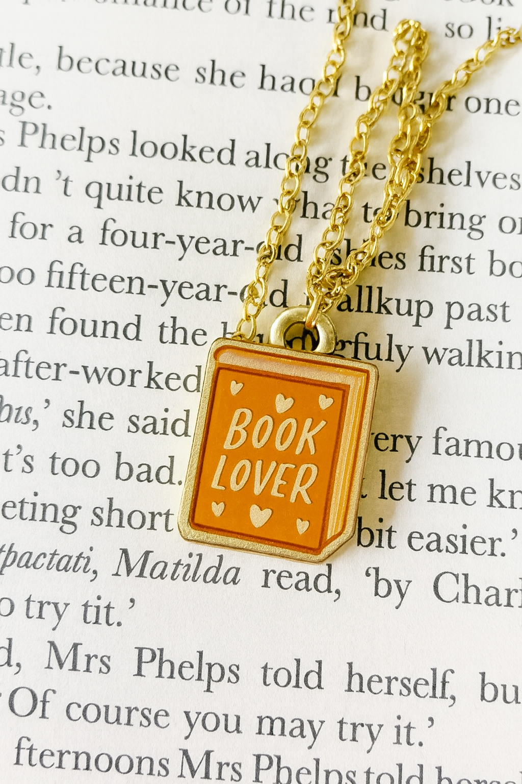 Bookish Necklace